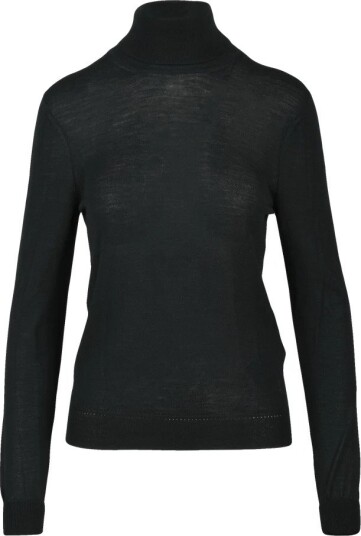Saint Laurent Dame Strikkevarer Svart S, Saint Laurent Dame Strikkevarer Svart S,