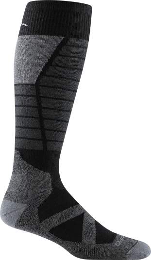 Darn Tough Men's Function X Over the Calf Midweight Sock with Cushion Black L 43 45