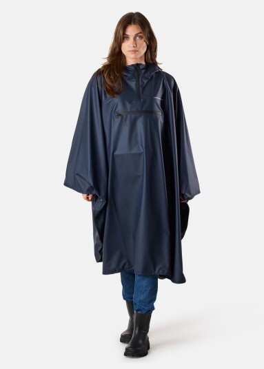 Swedemount Koster Rain Poncho Navy Onesize Regnjakker
