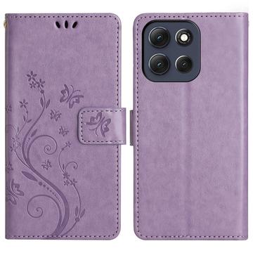 Motorola Moto G56 Butterfly Series Lommebok deksel   Violet