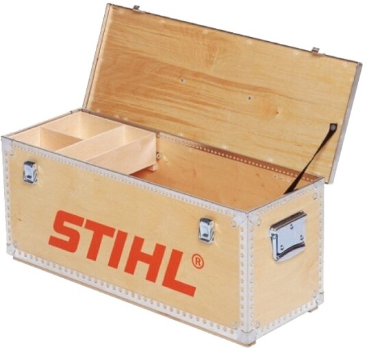 Stihl Motorsagkoffert I Finèr Kjedebeskytter, Spennbånd Og Transportkoffert Stihl Motorsagkoffert I Finèr Kjedebeskytter, Spennbånd Og Transportkoffert