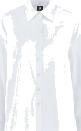 JOBELINE Oversize Langermet Bluse, Hvit, Størrelse XL