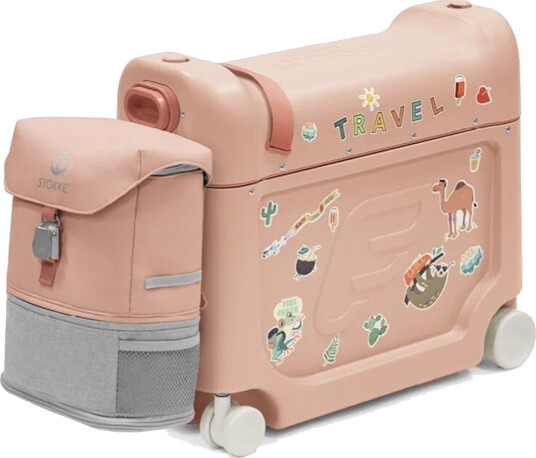 Stokke JetKids Reiseseng og Ryggsekk Coral Pink Stokke JetKids Reiseseng og Ryggsekk Coral Pink