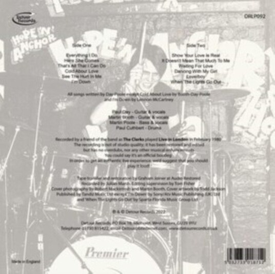 The Clerks Live In London 1980 Uk Vinyl