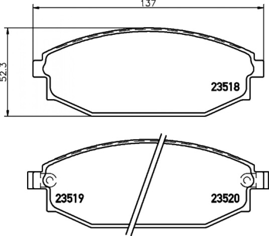 Bremseklosser HELLA 8DB 355 009-961
