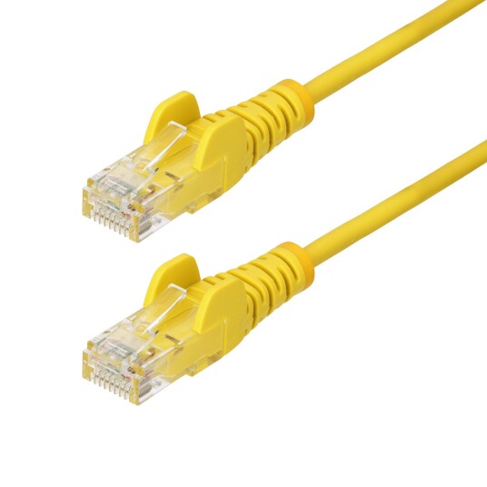 StarTech Patchkabel Cat6 Slim Snagless 2,5 m Gul