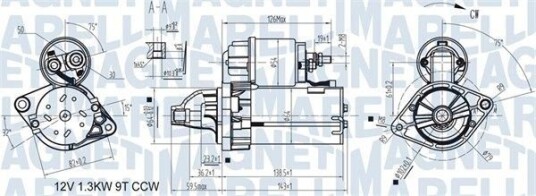 MAGNETI MARELLI 063721346010 Starter