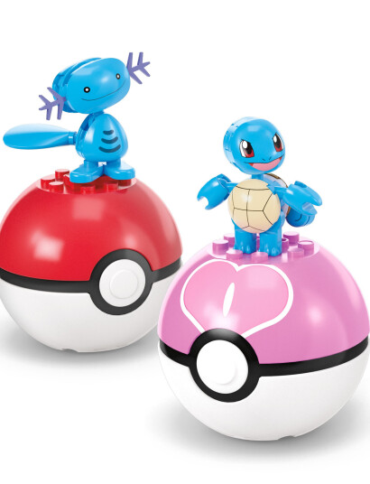 Mega Pokémon Water-Type Trainer Team Building Toy Kits With 2 Action Figures (79 Pieces) For Kids - Multi/patterned - ONE SIZE Mega Pokémon Water-Type Trainer Team Building Toy Kits With 2 Action Figures (79 Pieces) For Kids - Multi/patterned - ONE SIZE