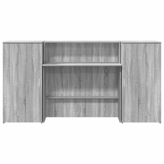 Resepsjonspult grå sonoma 200x50x103,5 cm konstruert tre Resepsjonspult grå sonoma 200x50x103,5 cm konstruert tre
