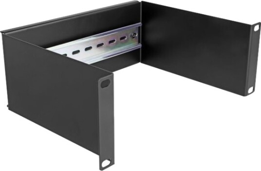 Delock Din-Skinnepanel Rackmonterbar Svart 2U 10" 66898