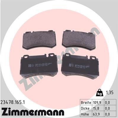 Bremseklosser ZIMMERMANN 23478.165.1