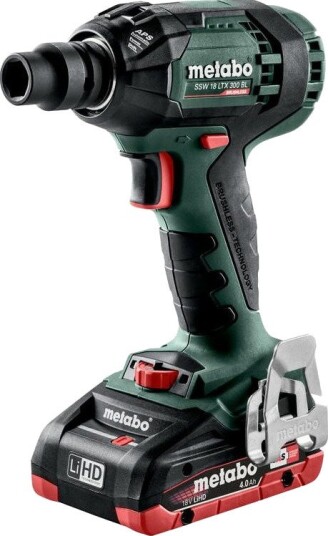 Metabo Muttertrekker SSW 18 LTX 300 BL 2 × 4,0 ah Lihd, METABOX + AKUM 2,0 ah, 300 nm
