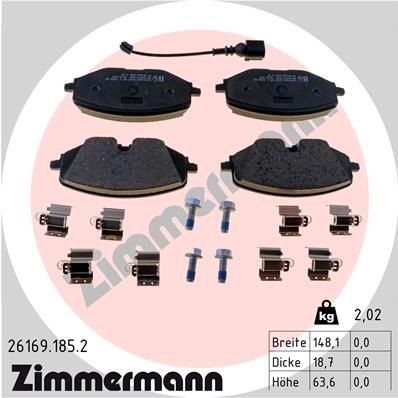 Bremseklosser ZIMMERMANN 26169.185.2