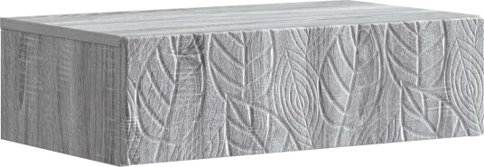 vidaXL Vegghengt Sidebord Grå Sonoma 87,5 x 34,5 x 17 cm