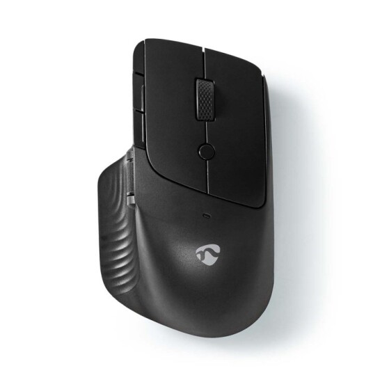 Nedis Ergonomisk Trådløs Trackball Mus 1600 DPI Svart med 6 Knapper
