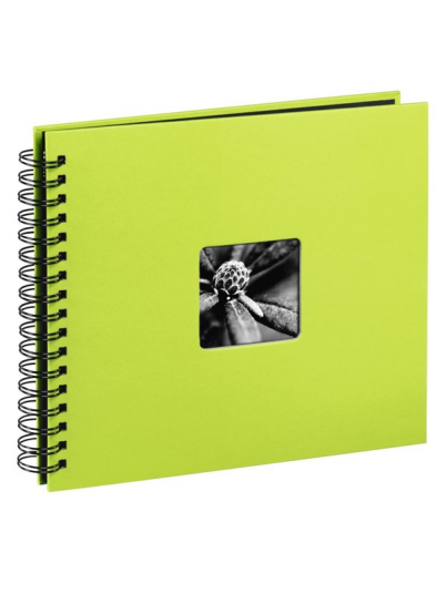 Hama "Fine Art" Spiral Album 36 x 32 cm 50 Black Pages kiwi