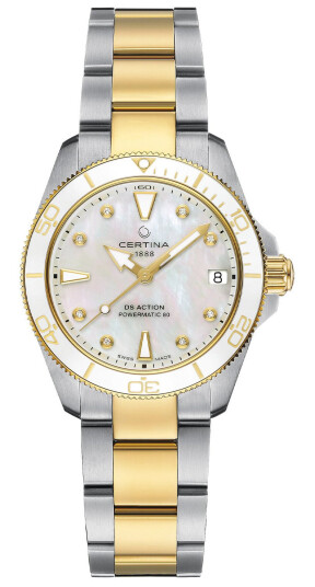 Certina DS Action Diver Lady C0320072211600 - Dame - 34 mm - Analog - Automatisk - Safirglass