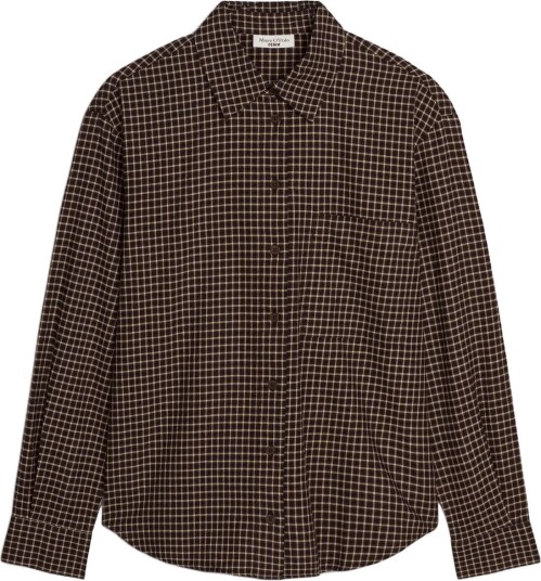 Marc O"Polo Woven Blouses Longsleeve BLACK_MULTI_01 XL