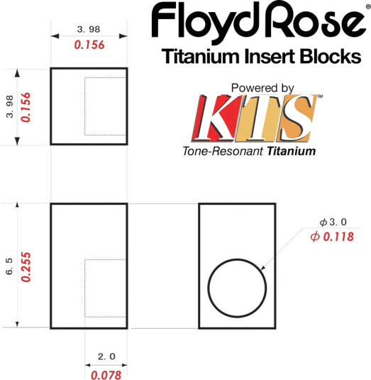 Floyd Rose KTS Titanium String Lock
