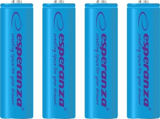 Esperanza Batteri 4 X Aa-Type Nimh 2000 Mah Blå EZA104B Esperanza Batteri 4 X Aa-Type Nimh 2000 Mah Blå EZA104B