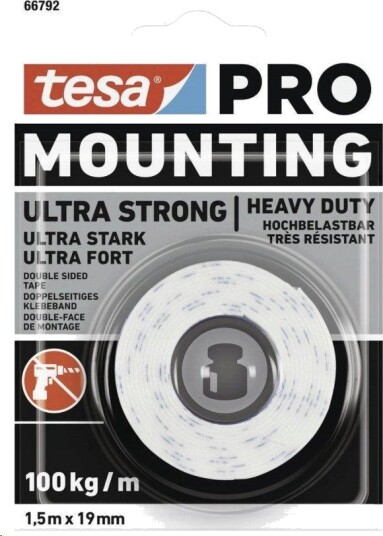 Tesa Tasma Montazj. Industr. Pian. 1.5M:19Mm Pro Ultra Strong