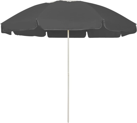 vidaXL Strandparasoll antrasitt 240 cm