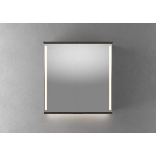 Linn Bad Sogn speilskap 80x84 cm matt sort Linn Bad Sogn speilskap 80x84 cm matt sort
