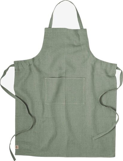 Lovely Linen Forkle Classic i manglet lin Grønn Lovely Linen Forkle Classic i manglet lin Grønn