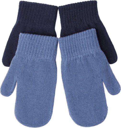 Lindex 2 Pack Magic Mittens   Blue   4 6