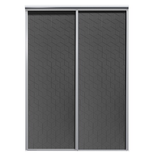 Mix Skyvedør Cube Antrasitt 1700 Mm 2 Dører
