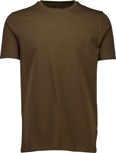 Lindbergh Mens Stretch Crew Neck Tee S/S   Brown   XXL