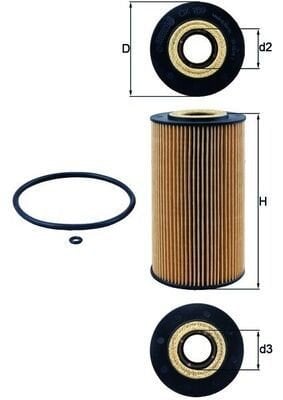 Oljefilter KNECHT OX 169D Oljefilter KNECHT OX 169D