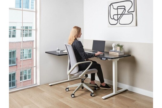 Bina Skrivebord 109x160 cm Svart/Hvit