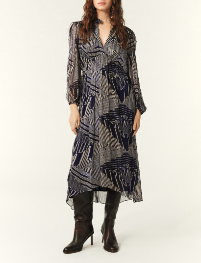 ba&sh Dress Antal - Blue - 34 ba&sh Dress Antal - Blue - 34