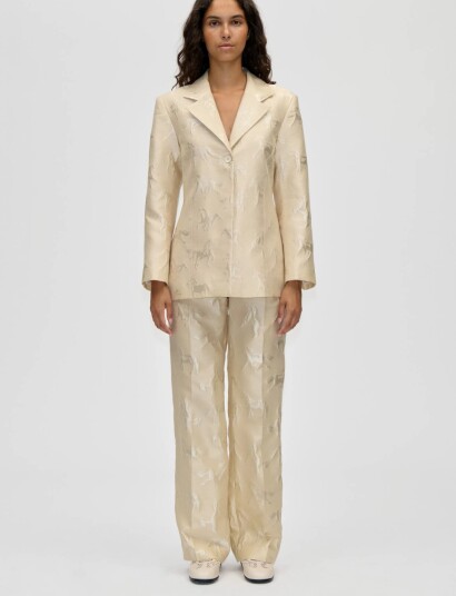 STINE GOYA Jacquard Tailoring Tailored Beige L