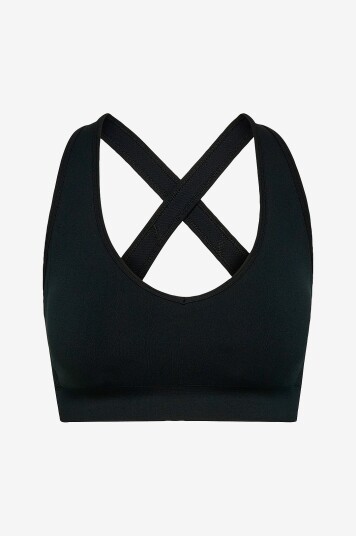 Hummel Sports BH hmlHiit Seamless V Shape Padded Svart Hummel Sports BH hmlHiit Seamless V Shape Padded Svart