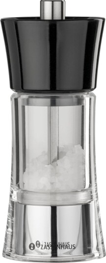 Zassenhaus AACHEN Salt- og pepperkvern - 14 cm - Akryl Svart