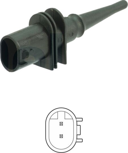 DELPHI TS10533 Sensor, utetemperatur DELPHI TS10533 Sensor, utetemperatur