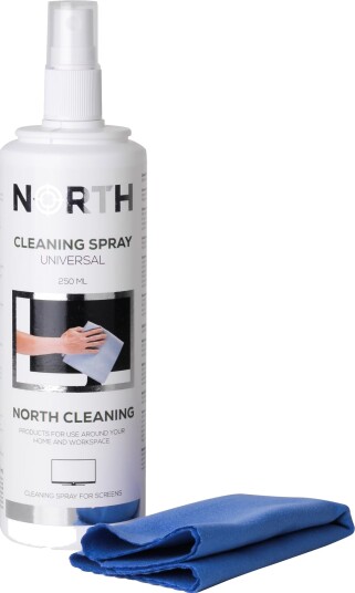 NORTH Rengjøringskit TV Væske 250ml og Rengjøringsklut NORTH Rengjøringskit TV Væske 250ml og Rengjøringsklut