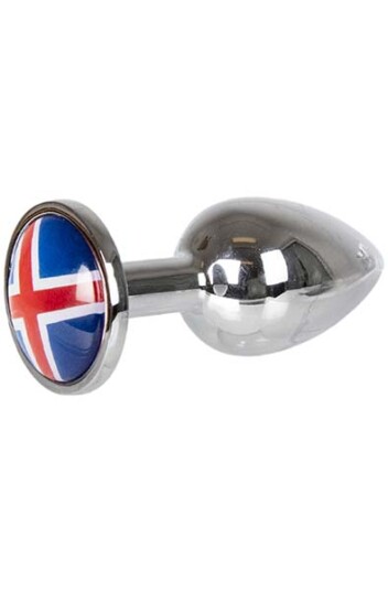 Sustainable Pleasure Buttplug With Iceland Flag Small
