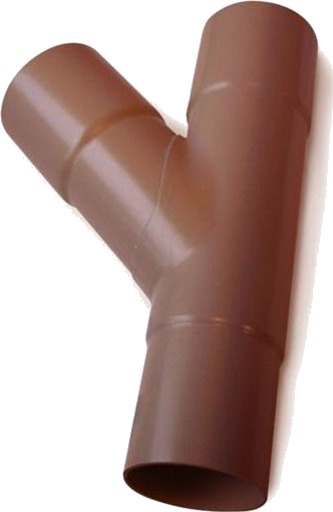 Plastmo grenrør Ø110x110mm 45° brun