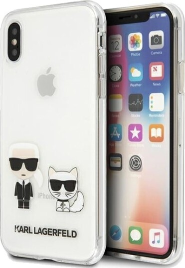 Karl Lagerfeld Karl & Choupette Gjennomsiktig Mobildeksel til iPhone Xs Max