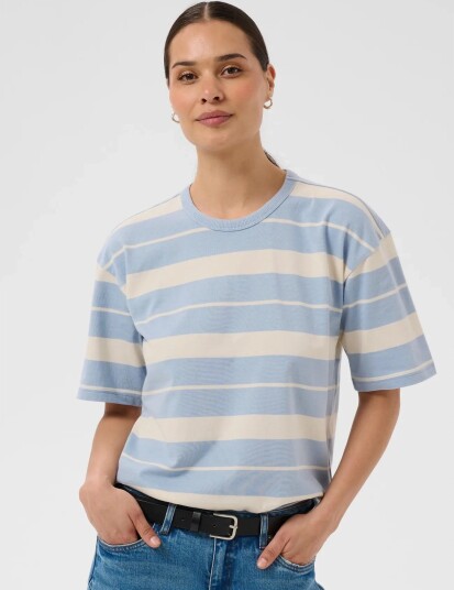 Kaffe Kawinny 1/2 T Shirt Blue L