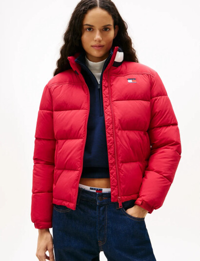 Tommy Jeans Tjw Ess Puffer Flag Jacket Ext - Red - XS Tommy Jeans Tjw Ess Puffer Flag Jacket Ext - Red - XS