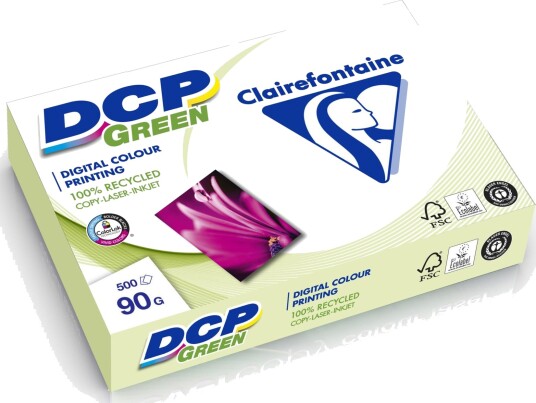 Clairefontaine Dcp Green 90 G A4 Resirkulert Papir 500 Ark Clairefontaine Dcp Green 90 G A4 Resirkulert Papir 500 Ark