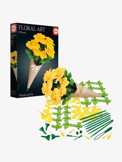 Educa Floral Art 6 Yellow Roses