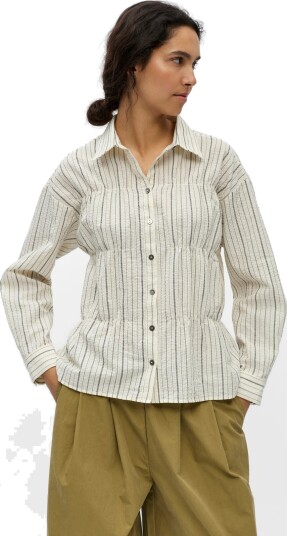 Object Objdamica L/S Re Shirt E Sp 26   Cream   42