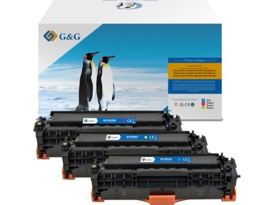 G&G Toner G&G-Kompatibel Toner Med Hp Cc531a Ce411a Cf381a Canon Crg118 Crg718 C Nt-Ph531uc Hp 304A Cyan 2800S