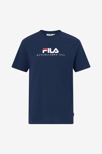 Fila T skjorte Valsera Regular Logo Blå