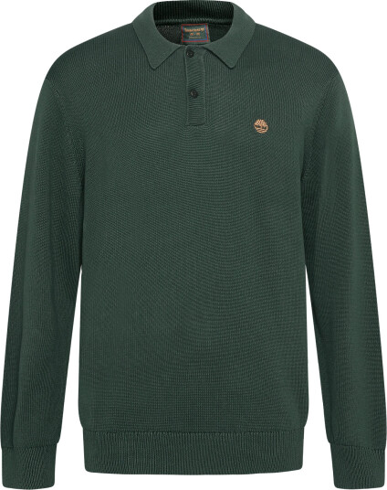 Timberland Cotton Polo Sweater   Green   XL